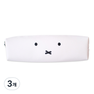 STUDIO EIGHT Miffy 條狀絨毛筆袋, 白色, 3個