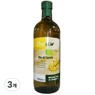Crudolio 芥花籽油, 1L, 3個