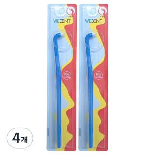 WEDENT 威登 單束毛牙刷 一般刷毛 藍色, 1入, 4個