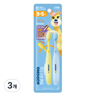 코도모 안심 젤리 영유아 칫솔 3-5세, 랜덤발송, 2개입, 3개