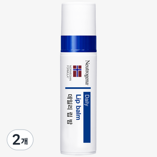 뉴트로지나 모이스춰라이져 SPF15 립밤, 무향, 4g, 2개, 단품