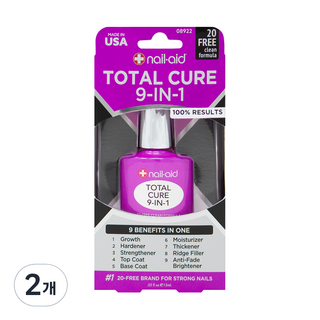 NailAid Total Cure 9合1全效修護指甲油 08922, 15ml, 2個