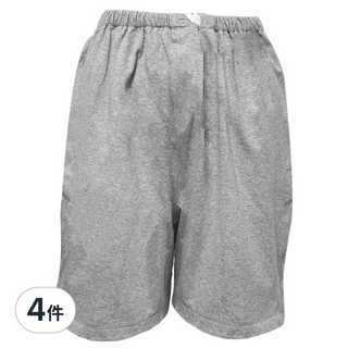 感恩使者 隔尿褲 五分褲 ZHCN2314 防⽔ 吸尿 透氣 腰圍可調整 男女適⽤, XL, 1件, 4件