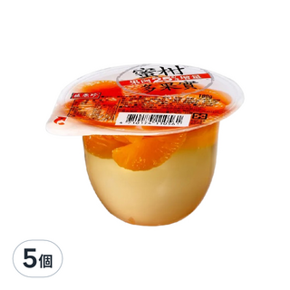 盛香珍 蜜柑多果實果凍, 180g, 5個