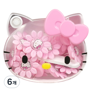 buyhearts 三麗鷗Hello Kitty收納盒向日葵造型圖釘, 12入, 6個