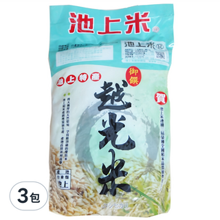 池上特產越光米, 700g, 3包, CNS一等