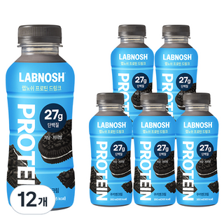 Labnosh 高蛋白飲品 餅乾奶油, 12個, 350ml