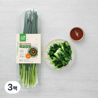 프레시밀 돌돌말아 초고추장에 찍어먹는 쪽파강회, 250g, 3팩