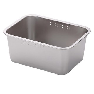 Kitchen Flower Cookin Clean 不鏽鋼方形洗碗盆, 1個, 單色