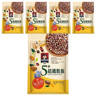 QUAKER 桂格 5+超纖穀飯, 1kg, 5包