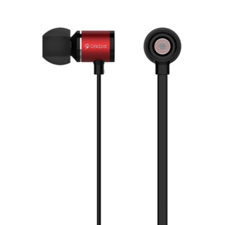 Celebrat 6S 金屬重低音可通話耳機 高性能入耳式 3.5mm音訊插孔, C6, 紅色