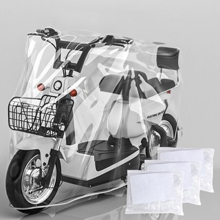 앤티스 보급형 오토바이 방수커버 3p, 투명