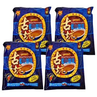 JIAN CHUAN 建銓 古坑藍山三合一咖啡 25包 即溶咖啡, 17g, 4袋