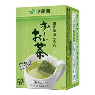 伊藤園 抹茶綠茶包 36g (20入) 日本國產茶葉 三角立體, 1包
