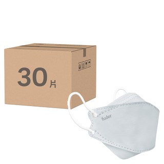 fuder 福德好罩 兒童4D立體醫療口罩, 3個, 冰灰藍, 10片