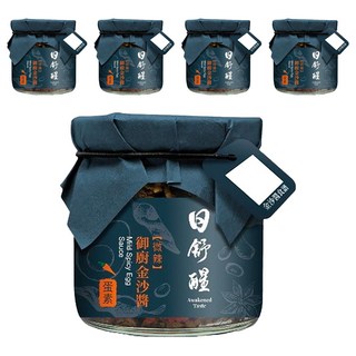 日舒醒 金沙醬, 放牧鴨蛋製作, 可拌飯拌麵拌菜, 無色素 無防腐劑 無人工香料, 150g, 5罐