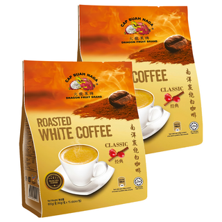 CAP BUAH NAGA 火龍果牌 南洋炭燒白咖啡 三合一 經典原味, 40g, 15包, 2袋
