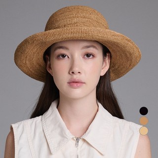 화이트샌즈 여성용 라피아 키헤이 버킷햇