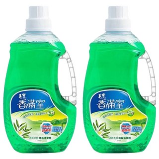 毛寶 香滿室 中性地板清潔劑, 添加草本配方, 2倍速乾不黏膩, 99.9%抑菌率, 清新茶樹精油, 2kg, 2桶