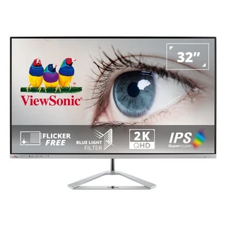 ViewSonic 優派 QHD 無邊框螢幕 VX3276-2K-mhd-2, 1個, 80 cm (31.5/) viewable
