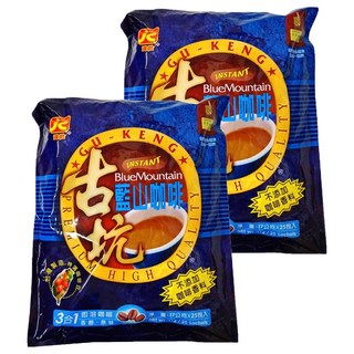 JIAN CHUAN 建銓 古坑藍山三合一咖啡 x 25包 即溶咖啡, 17g, 2袋