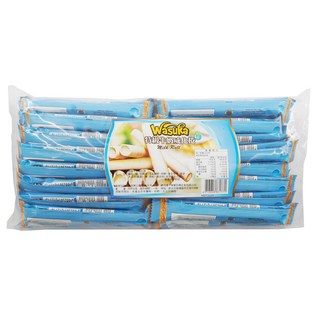 Wasuka 特級牛奶威化捲 50條, 600g, 1袋