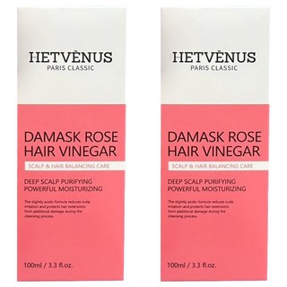 HETVÉNUS 大馬士革玫瑰頭皮淨化護髮醋, 2個, 100ml