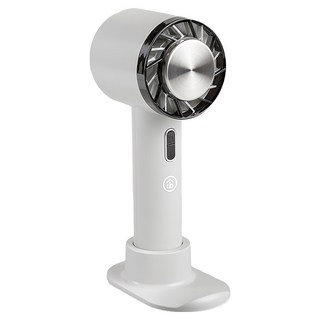 aibo 冰鎮冷敷手持/桌立風扇, USB充電式, 暖心灰, 隨身支架, 三檔風速, HA-FAN1133-GR