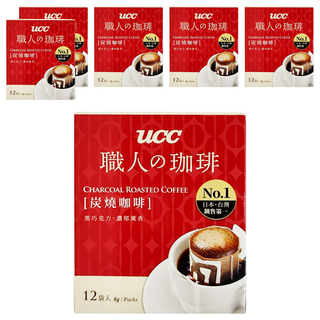 ucc 炭燒濾掛式咖啡, 8g, 12包, 6盒