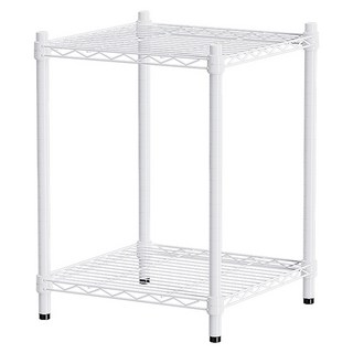 dayneeds 日需百備 輕型烤漆二層架 鐵力士架/收納層架/鞋架/展示架/層架/鐵架, 白色, 2層