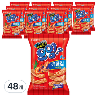 롯데웰푸드 오잉 해물칩 오리지날, 75g, 48개