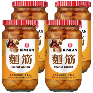 金蘭花生麵筋 嚴選雲嘉南飽滿花生, 396g, 4罐