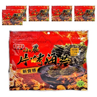 太珍香 小農片酥脆烤海苔片 椒鹽口味 全素, 30g, 6包