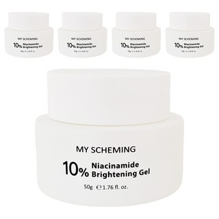 我的心機 10%菸醯胺透潤亮白凝露, 50g, 5罐