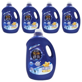 熊寶貝 柔軟護衣精竹萃淨味, 48小時 究極消臭, 3L, 5瓶