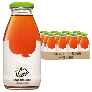 Au Naturel 奧納芮 有機蘋果汁, 295ml, 24瓶