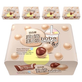 甘百世 珍珠奶茶巧克力糖，超夯巧克力甜點，香甜幸福滋味, 70g, 5盒