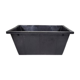 方形橡膠盆, 黑色, 1個