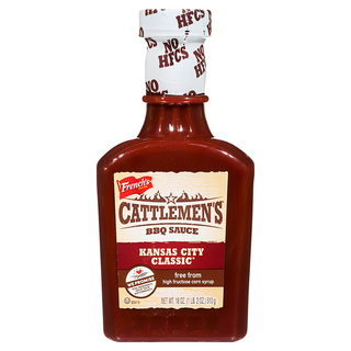 French's Cattlemen's 堪薩斯市經典BBQ醬，無高果糖玉米糖漿, 510g, 1瓶
