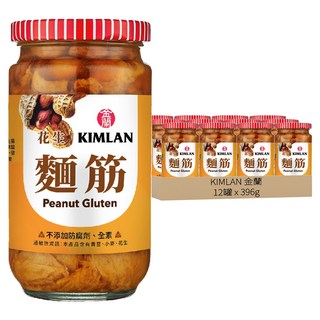 KIMLAN 金蘭 花生麵筋, 396g, 12罐