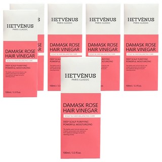 HETVÉNUS 大馬士革玫瑰頭皮淨化護髮醋, 6個, 100ml