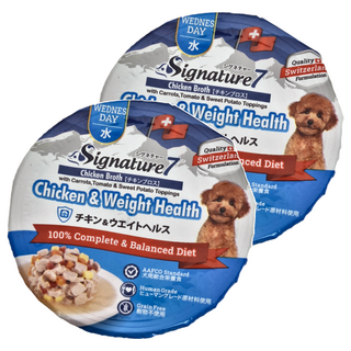 Signature7 七味賞 心寵 全齡犬 犬巧鮮杯 雞肉 100%完整均衡飲食 無穀物, 減肥（維持體重）, 480g, 2組