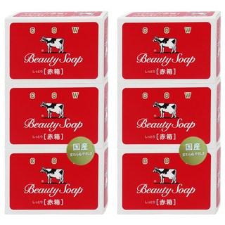 COW STYLE 牛乳石鹼 牛乳香皂 玫瑰滋潤, 90g, 6個