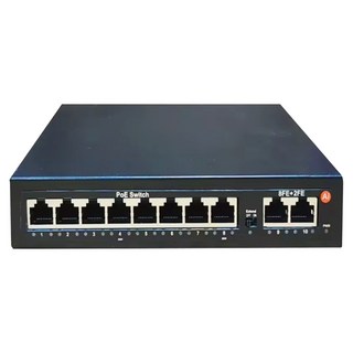 8+2埠 120W大功率 POE網路供電交換機 SW-8MP2M, 1個