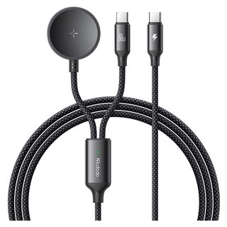 Mcdodo 麥多多 2合1 Galaxy Watch分離型快充Type C to Type C PD線, 1個, 黑色