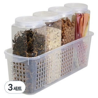 실리쿡 사각 트레이 소 세트, 3세트, 사각 1호 4p + 트레이 소