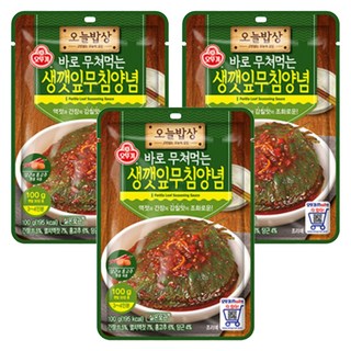 OTTOGI 不倒翁 芝麻葉調味醬, 3個, 100g