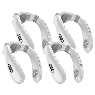 Well Life 悅生活 GoTrip 三面吹行動掛脖空調 4個, 單一商品, 白色 + 灰色