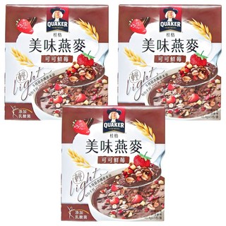 QUAKER 桂格 美味燕麥 可可鮮苺, 232g, 3盒