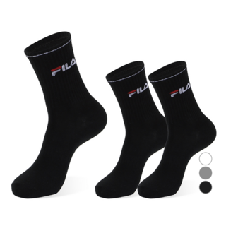 FILA 斐樂 單線中筒襪3雙組